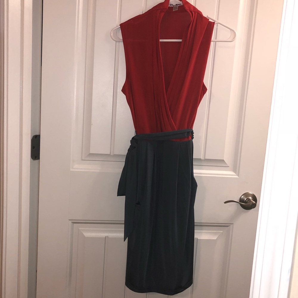 Red & Grey dress